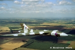 Avro Vulcan Aircraft in flight from the air